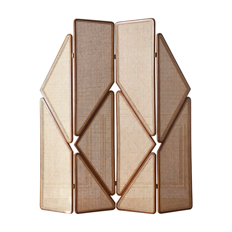 Nordic rattan solid wood screen wabi-sabi wind living room characteristic partition hotel homestay decoration folding screen
Nordic rattan solid wood screen wabi-sabi wind living room characteristic partition hotel homestay decoration folding screen