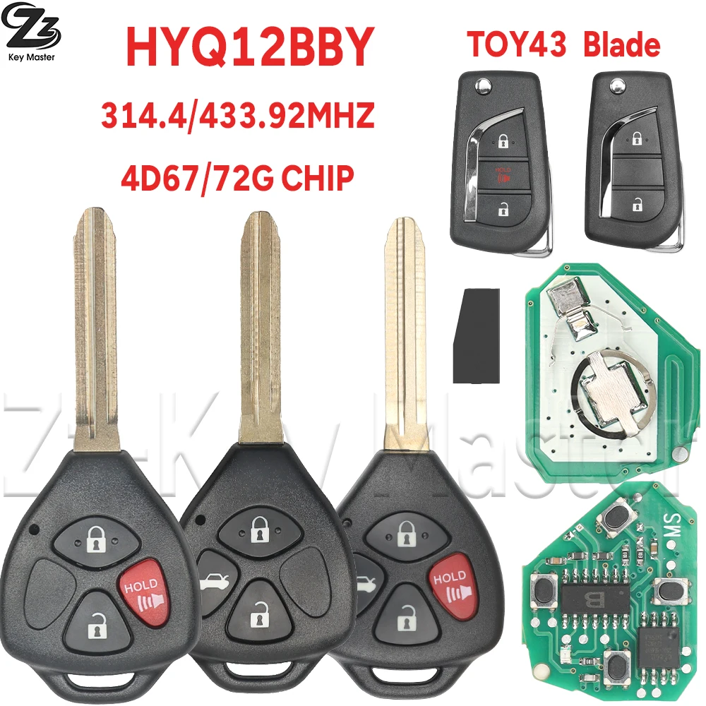 Автомобильный ключ-пульт Zz 314.4/433.93MHz 4D67/72 G HYQ12BBY USA 11h29 Europe для Toyota Corolla, Yaris, Venza, Camry, Avalon, Matrix, RAV4
Автомобильный ключ-пульт Zz 314.4/433.93MHz 4D67/72 G HYQ12BBY USA 11h29 Europe для Toyota Corolla, Yaris, Venza, Camry, Avalon, Matrix, RAV4
