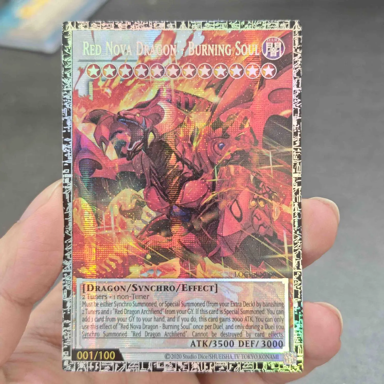 Yu-Gi-Oh! Red Nova Dragon-Burning Soul Diy English GMR-OF Limited Edition Card Red Nova Dragon LOCH PSER/N Game Universal Card
Yu-Gi-Oh! Red Nova Dragon-Burning Soul Diy English GMR-OF Limited Edition Card Red Nova Dragon LOCH PSER/N Game Universal Card