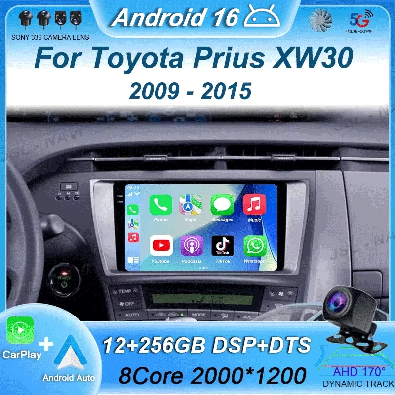 Android 16 QLED DSP For Toyota Prius XW30 2009 - 2015 Car Radio Multimedia Video Player GPS Navi Stereo Carplay NO DVD
Android 16 QLED DSP For Toyota Prius XW30 2009 - 2015 Car Radio Multimedia Video Player GPS Navi Stereo Carplay NO DVD