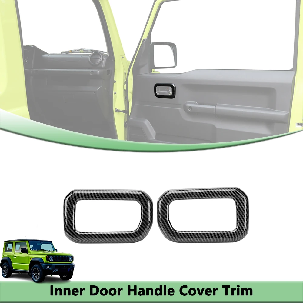 Carbon Fiber Style Inner Door Handle Cover Trim for Suzuki Jimny JB64 JB74 2019-2026 2/4 Door Interior Decoration Accessories
Carbon Fiber Style Inner Door Handle Cover Trim for Suzuki Jimny JB64 JB74 2019-2026 2/4 Door Interior Decoration Accessories