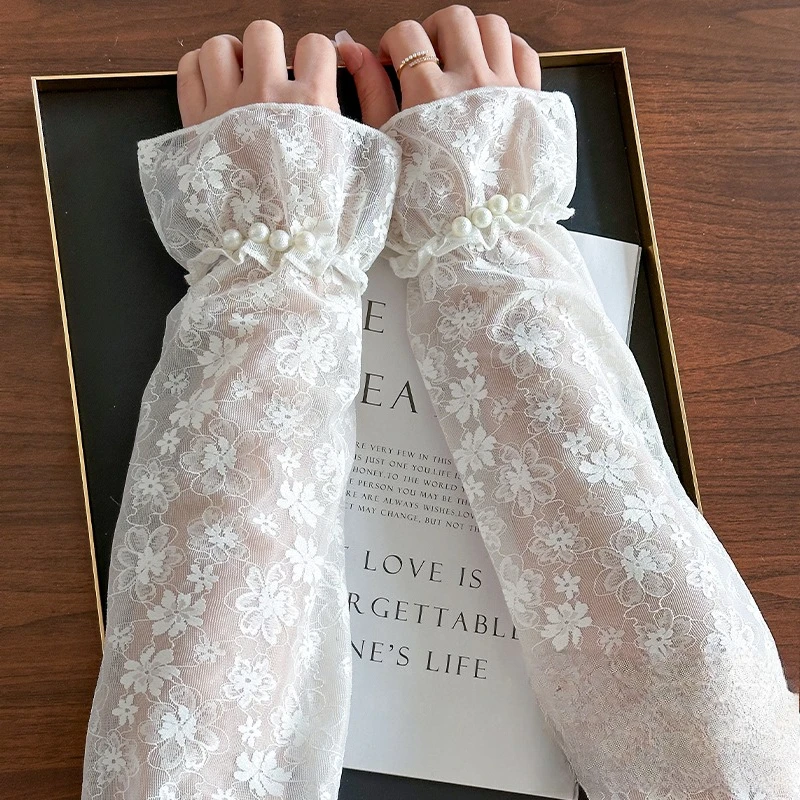 Pearl Lace Ice Sleeves Women Loose Sunscreen Sleeves Ice Silk Hand Sleeves Fake Sleeves Internet Celebrity Photo Arm Sleeves
Pearl Lace Ice Sleeves Women Loose Sunscreen Sleeves Ice Silk Hand Sleeves Fake Sleeves Internet Celebrity Photo Arm Sleeves