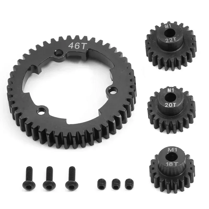 46T 50T 52T 54T Spur Gear with M1 18 20 22T Pinion Gear 6447 6449 for TRXS 1/5 X-Maxx 1/10 E-Revo 2.0 VXL MAXX Upgrades
46T 50T 52T 54T Spur Gear with M1 18 20 22T Pinion Gear 6447 6449 for TRXS 1/5 X-Maxx 1/10 E-Revo 2.0 VXL MAXX Upgrades