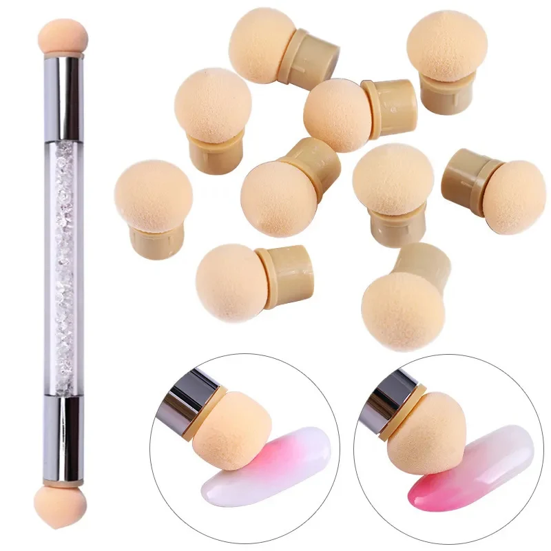 Double-ended Gradient Shading Pen Dotting Brush Head Sponge Rhinestone Handle Nail Art Painting Tool Nail Art Brush
Double-ended Gradient Shading Pen Dotting Brush Head Sponge Rhinestone Handle Nail Art Painting Tool Nail Art Brush