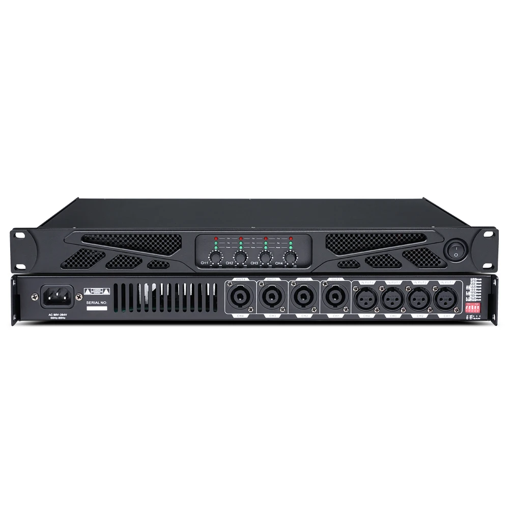 4*600W 2400W Digital Amplifier 4 Channel Amplificadores Profesional Class d Power Amplifier DJ Audio Sound Processor System
4*600W 2400W Digital Amplifier 4 Channel Amplificadores Profesional Class d Power Amplifier DJ Audio Sound Processor System
