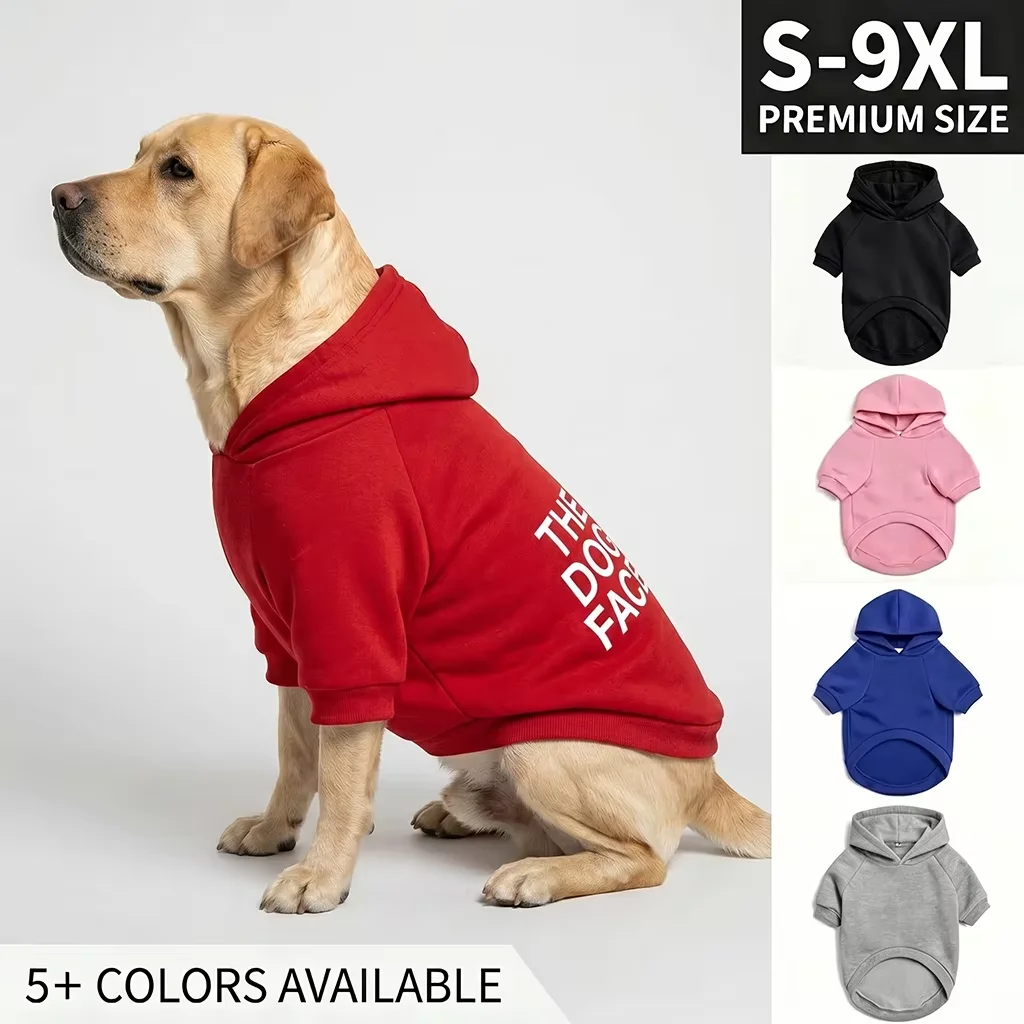 New Pet Dog Hoodies Autumn and Winter Season Large Dog Clothes Text Pattern French Bulldog Labrador Jacket Clothing
New Pet Dog Hoodies Autumn and Winter Season Large Dog Clothes Text Pattern French Bulldog Labrador Jacket Clothing