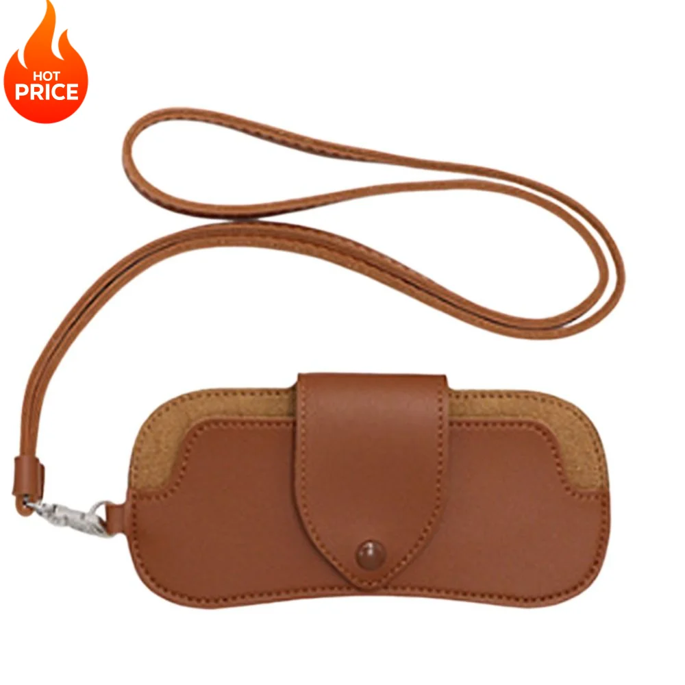 PU Leather Sunglasses Storage Bag Solid Color Durable Sunglasses Pouch with Lanyard Portable Hanging Sunglasses
PU Leather Sunglasses Storage Bag Solid Color Durable Sunglasses Pouch with Lanyard Portable Hanging Sunglasses