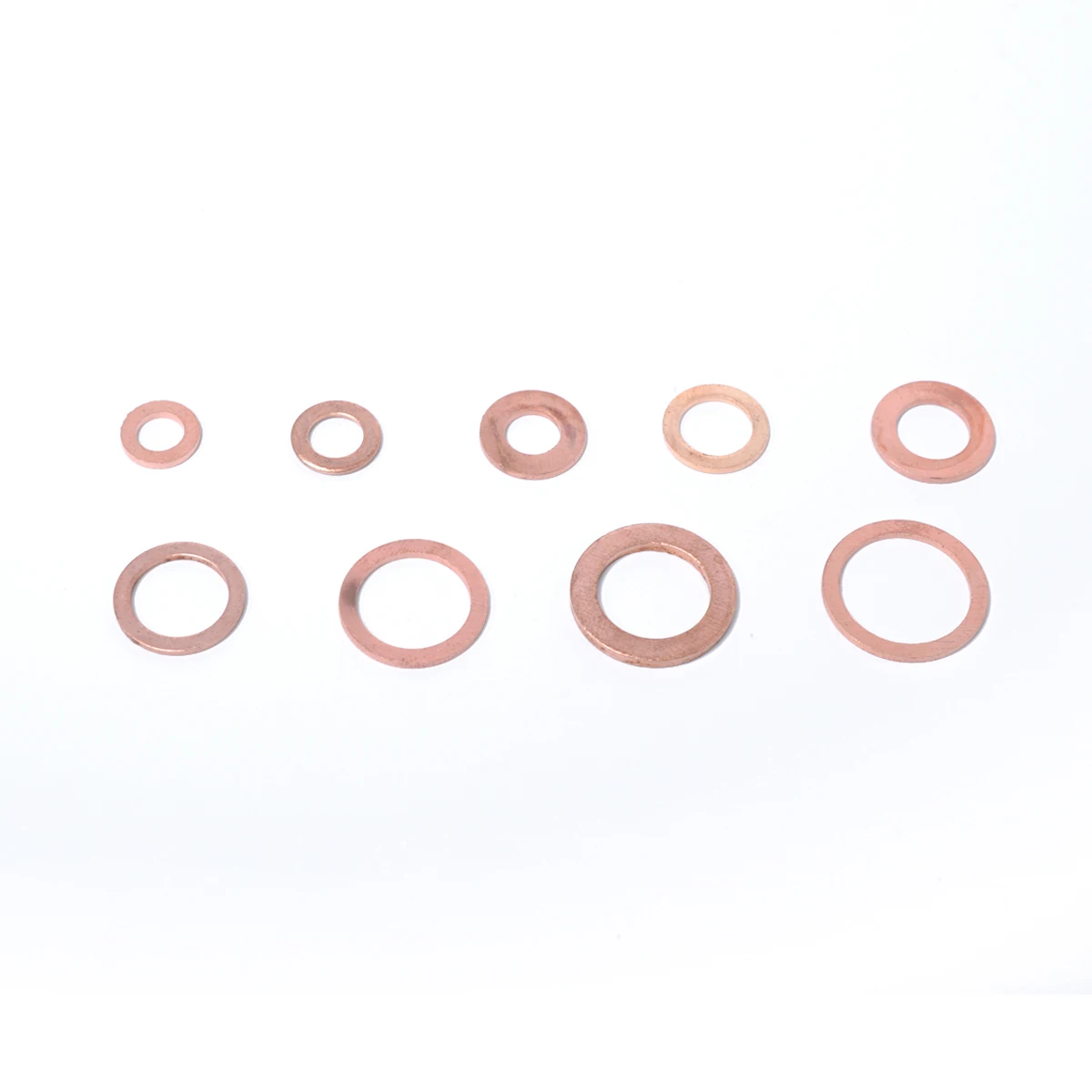 200pcs Copper Set 9 Sizes Flat Metric Sealing Washers For Sump Plug Fuel Hydraulic Engine Machinery Marine Generator Use High
200pcs Copper Set 9 Sizes Flat Metric Sealing Washers For Sump Plug Fuel Hydraulic Engine Machinery Marine Generator Use High