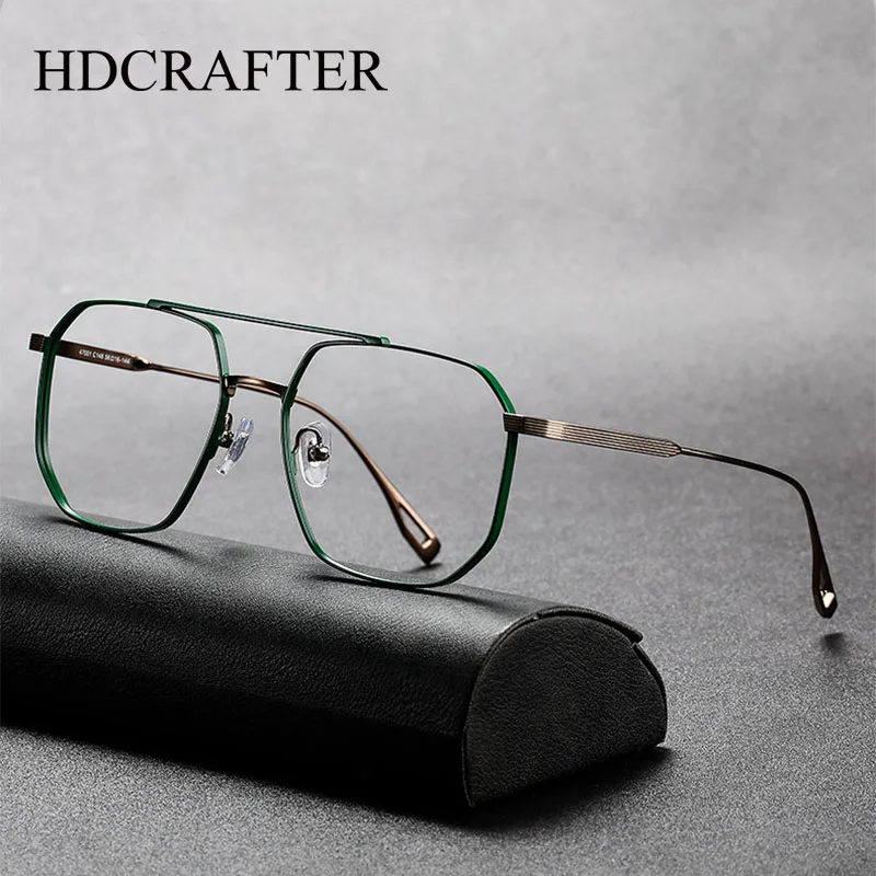 HDCRAFTER High Quality Titanium Alloy Prescription Optical Glasses Frame Men 2023 Big Frame Myopia Reading Eyeglasses Gafas
HDCRAFTER High Quality Titanium Alloy Prescription Optical Glasses Frame Men 2023 Big Frame Myopia Reading Eyeglasses Gafas