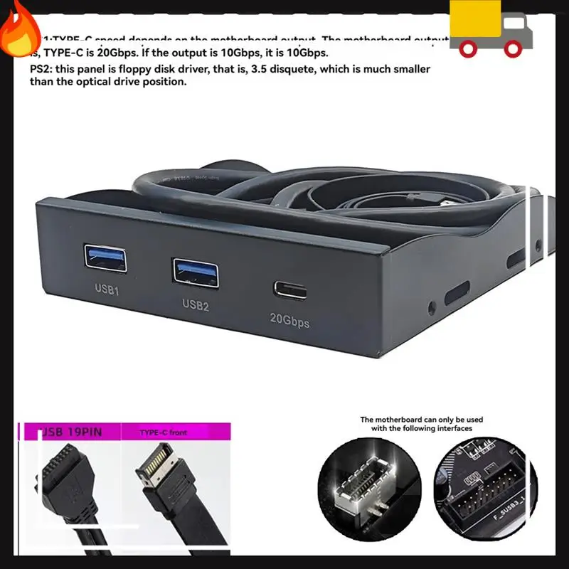 Discount-USB3.2 GEN2 TYPE-C 3.5-Inch Floppy Front Panel 2 Port USB3.2 + 1 Port USB3.2 Type-C 20Gbps For 3.5 Inch Floppy Drive Ba
Discount-USB3.2 GEN2 TYPE-C 3.5-Inch Floppy Front Panel 2 Port USB3.2 + 1 Port USB3.2 Type-C 20Gbps For 3.5 Inch Floppy Drive Ba