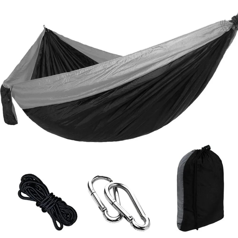 Nylon Color Matching Portable Hammock High Strength Parachute Fabric Tree Straps Hanging Bed Carabiners Ultra Light
Nylon Color Matching Portable Hammock High Strength Parachute Fabric Tree Straps Hanging Bed Carabiners Ultra Light