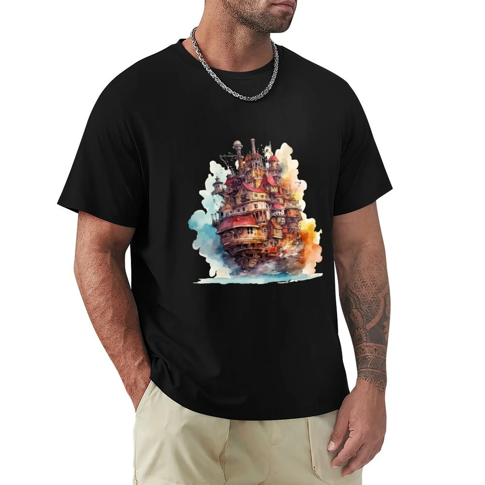 howl's house T-Shirt shirts graphic tee anime Short sleeve tee luxury t-shirt designer t shirt men
howl's house T-Shirt shirts graphic tee anime Short sleeve tee luxury t-shirt designer t shirt men