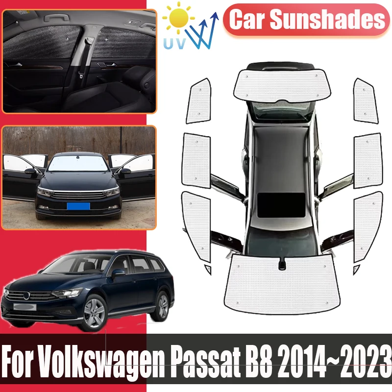 Для Volkswagen Passat B8 2014 2015 2016 ~ 2023 автоматические передние и задние солнцезащитные козырьки с защитой от ультрафиолета, блоки конфиденциальности, автомобильные аксессуары
Для Volkswagen Passat B8 2014 2015 2016 ~ 2023 автоматические передние и задние солнцезащитные козырьки с защитой от ультрафиолета, блоки конфиденциальности, автомобильные аксессуары