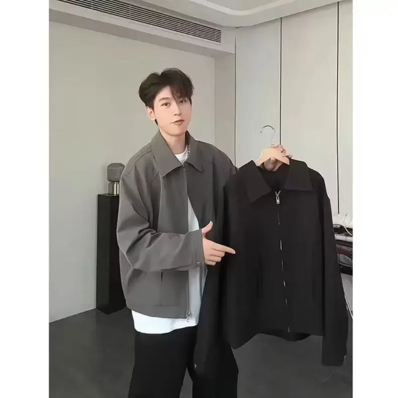 Spring Autumn Loose Men's Jaet Hip Hop Sle Street Faion Harajuku Trendy Coat Polyester Material Long Sve Zipper Closure
Spring Autumn Loose Men's Jaet Hip Hop Sle Street Faion Harajuku Trendy Coat Polyester Material Long Sve Zipper Closure