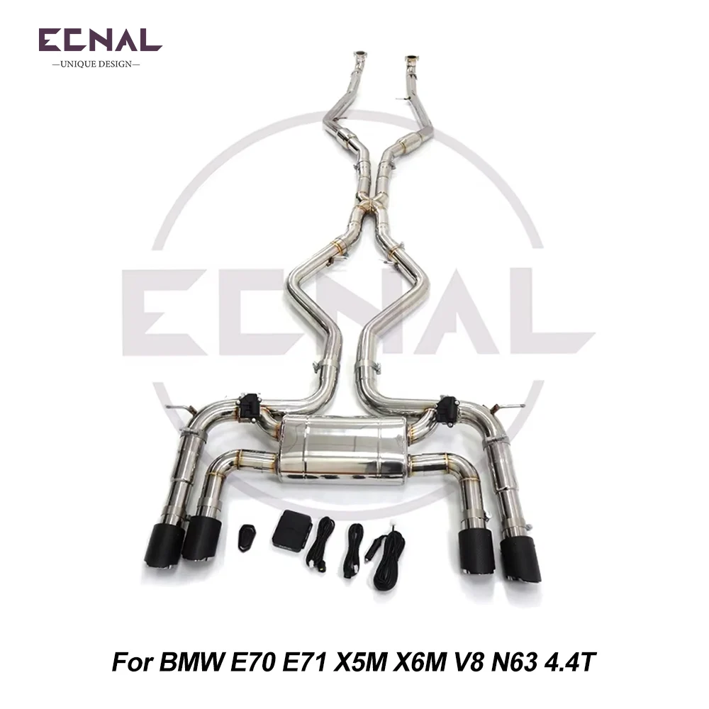 Ecnal Exhaust Pipe Car Sport Exhaust System for BMW E70 E71 X5M X6M V8 N63 4.4T SS304 Catback with Valve Muffler
Ecnal Exhaust Pipe Car Sport Exhaust System for BMW E70 E71 X5M X6M V8 N63 4.4T SS304 Catback with Valve Muffler