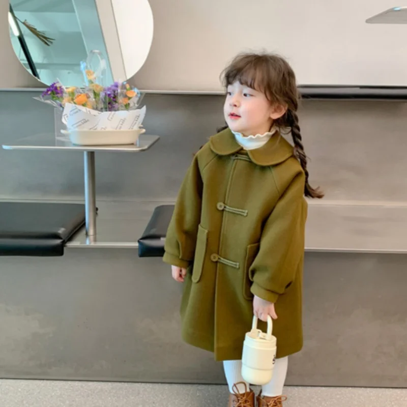 Girls Woolen Coat Overcoat Jacket Windbreak Outerwear 2024 Green Warm Thicken Winter Warm Snowsuits Christmas Gift Children's Cl
Girls Woolen Coat Overcoat Jacket Windbreak Outerwear 2024 Green Warm Thicken Winter Warm Snowsuits Christmas Gift Children's Cl