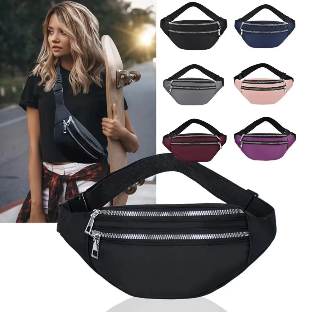 Outdoor Sport Bag Nylon Waist Bag Casual Waterproof Crossbody Bag Multi-layer Sling Purse for Traveling
Outdoor Sport Bag Nylon Waist Bag Casual Waterproof Crossbody Bag Multi-layer Sling Purse for Traveling