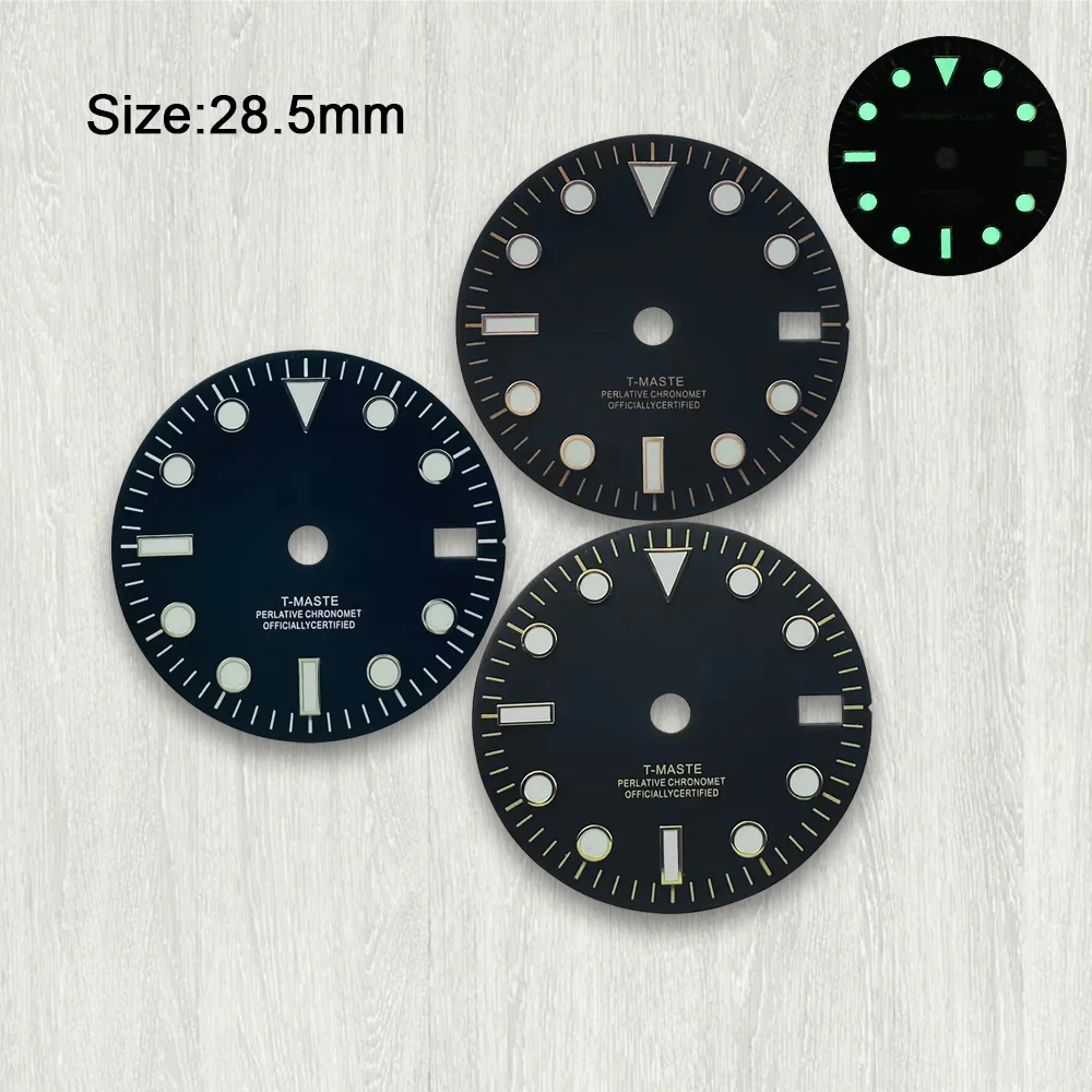 28.5mm S Logo GMT Dial Fit NH34 Movement Green Luminous Black Matte Dial Watch Modification Accessories
28.5mm S Logo GMT Dial Fit NH34 Movement Green Luminous Black Matte Dial Watch Modification Accessories