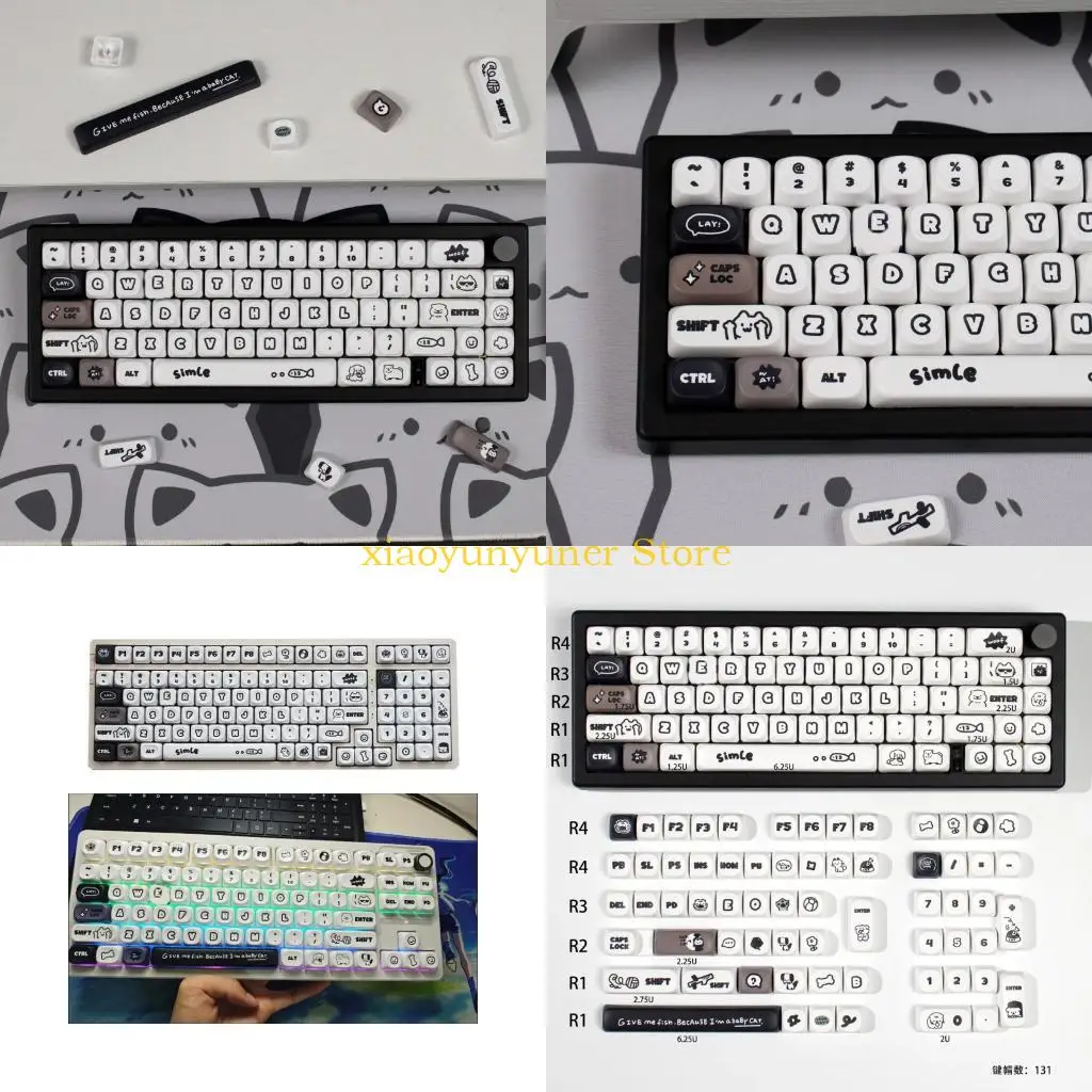P9JB MOA Profile Dyes Sublimation PBT Cats Puppy Keycaps for 64 104 108 Keyboards
P9JB MOA Profile Dyes Sublimation PBT Cats Puppy Keycaps for 64 104 108 Keyboards