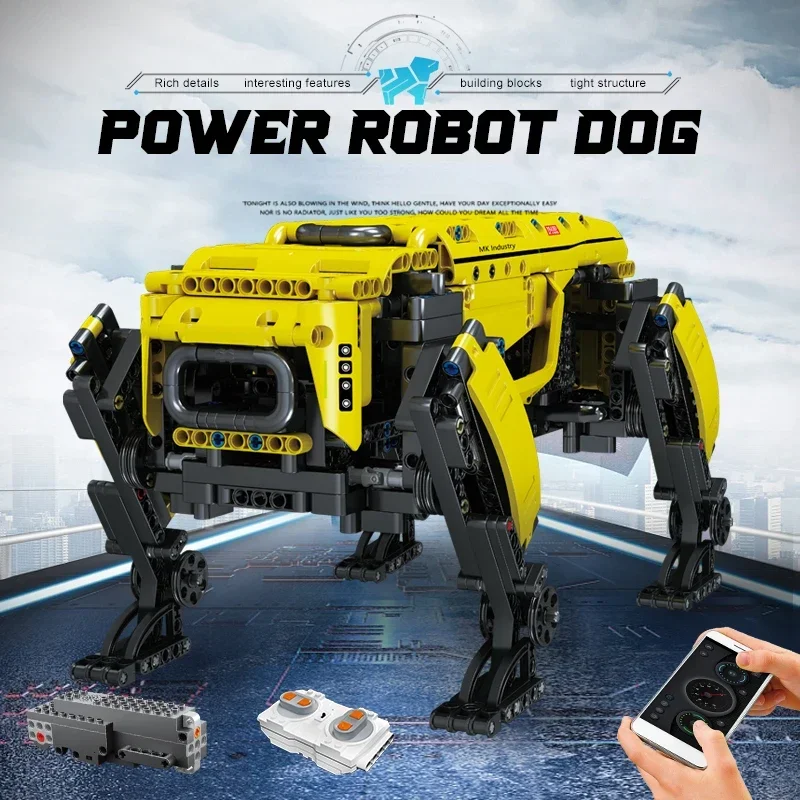 Assembling Mechanical Dog Model Remote Control Electric Robot Building Blocks 936Pcs Kidsren's Early Education Science Gift
Assembling Mechanical Dog Model Remote Control Electric Robot Building Blocks 936Pcs Kidsren's Early Education Science Gift