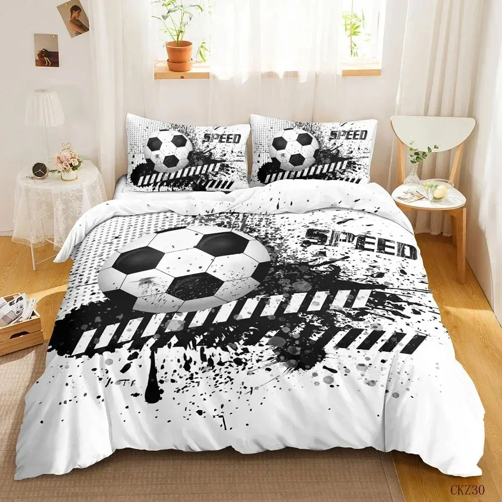 3D Soccer Duvet Cover Set Soccer Comforter Cover for Kids Girls Teens Breathable Let's Go Twin Polyester Qulit Cover
3D Soccer Duvet Cover Set Soccer Comforter Cover for Kids Girls Teens Breathable Let's Go Twin Polyester Qulit Cover