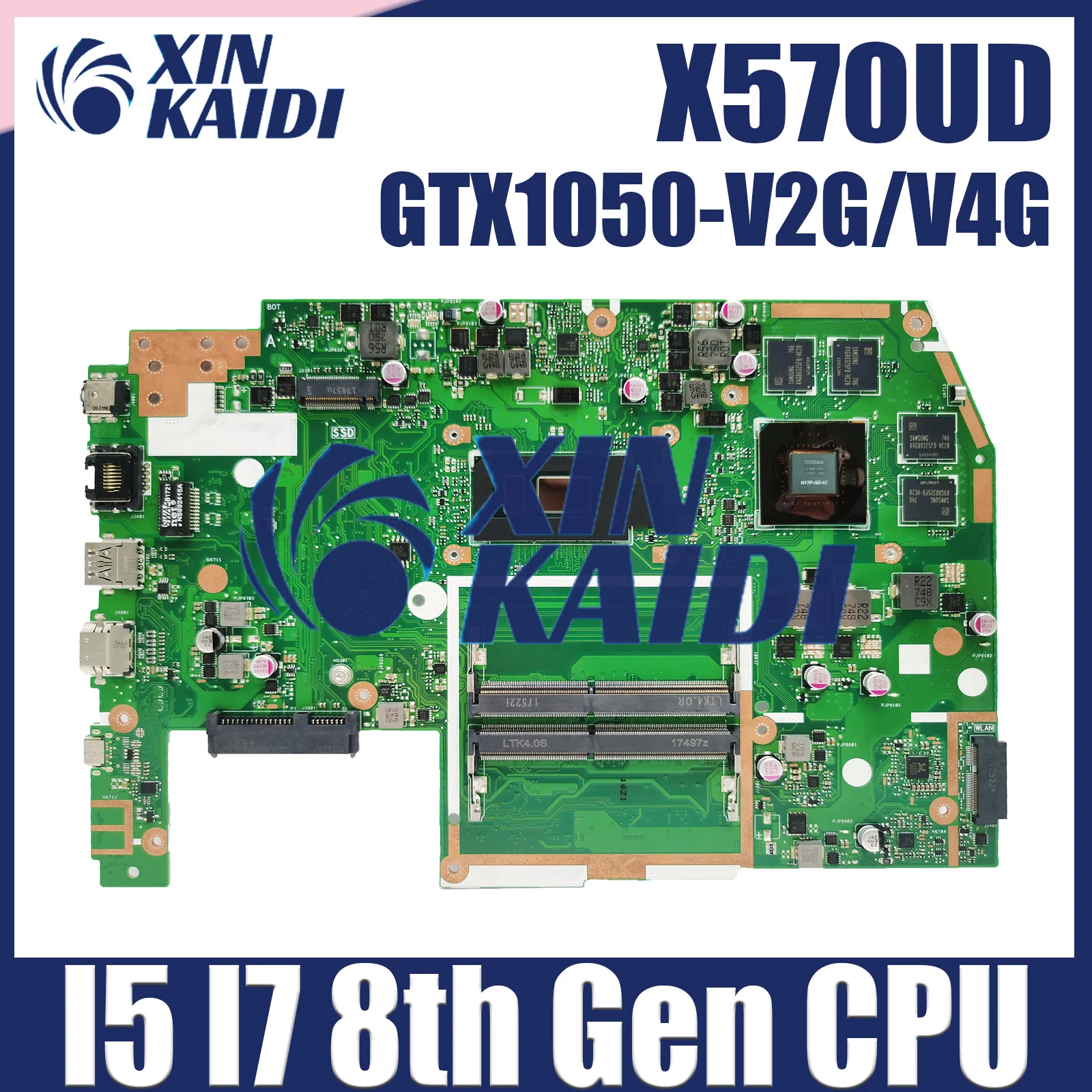 For ASUS TUF X570U X570UD K570UD FX570UD YX570UD Laptop Motherboard X570UD Mainboard I5-8250U I7-8550U GTX1050 Upgraded Teste
For ASUS TUF X570U X570UD K570UD FX570UD YX570UD Laptop Motherboard X570UD Mainboard I5-8250U I7-8550U GTX1050 Upgraded Teste