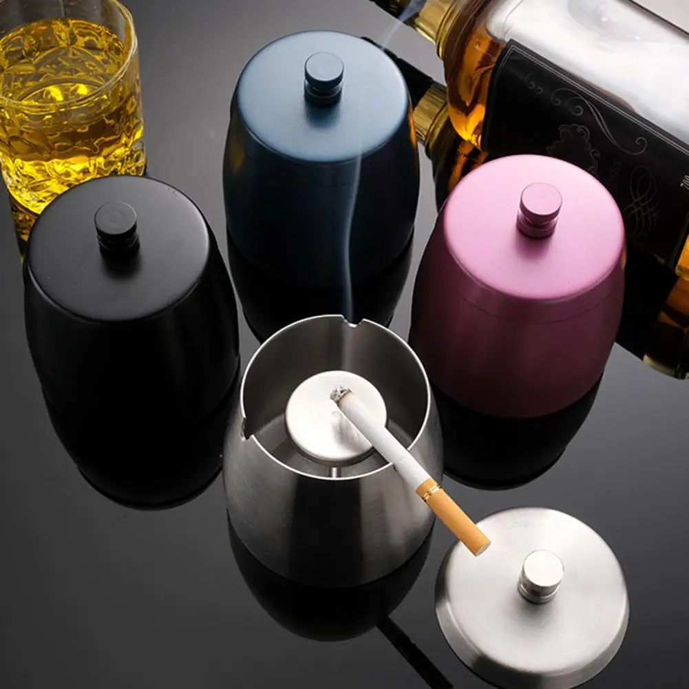 Creative Funnel Windproof Anti-fly Ash Office Home Decor Detachable Metal Stainless Steel Ashtray U-groove Ash Holder with Lid
Creative Funnel Windproof Anti-fly Ash Office Home Decor Detachable Metal Stainless Steel Ashtray U-groove Ash Holder with Lid
