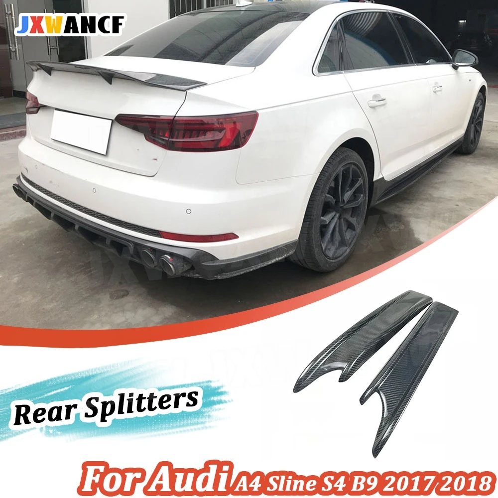 Накладки-спойлеры на задний бампер из карбона JXWANCF для Audi A4 Sline S4 B9 2017-2018, накладки на задние крылья из FRP
Накладки-спойлеры на задний бампер из карбона JXWANCF для Audi A4 Sline S4 B9 2017-2018, накладки на задние крылья из FRP