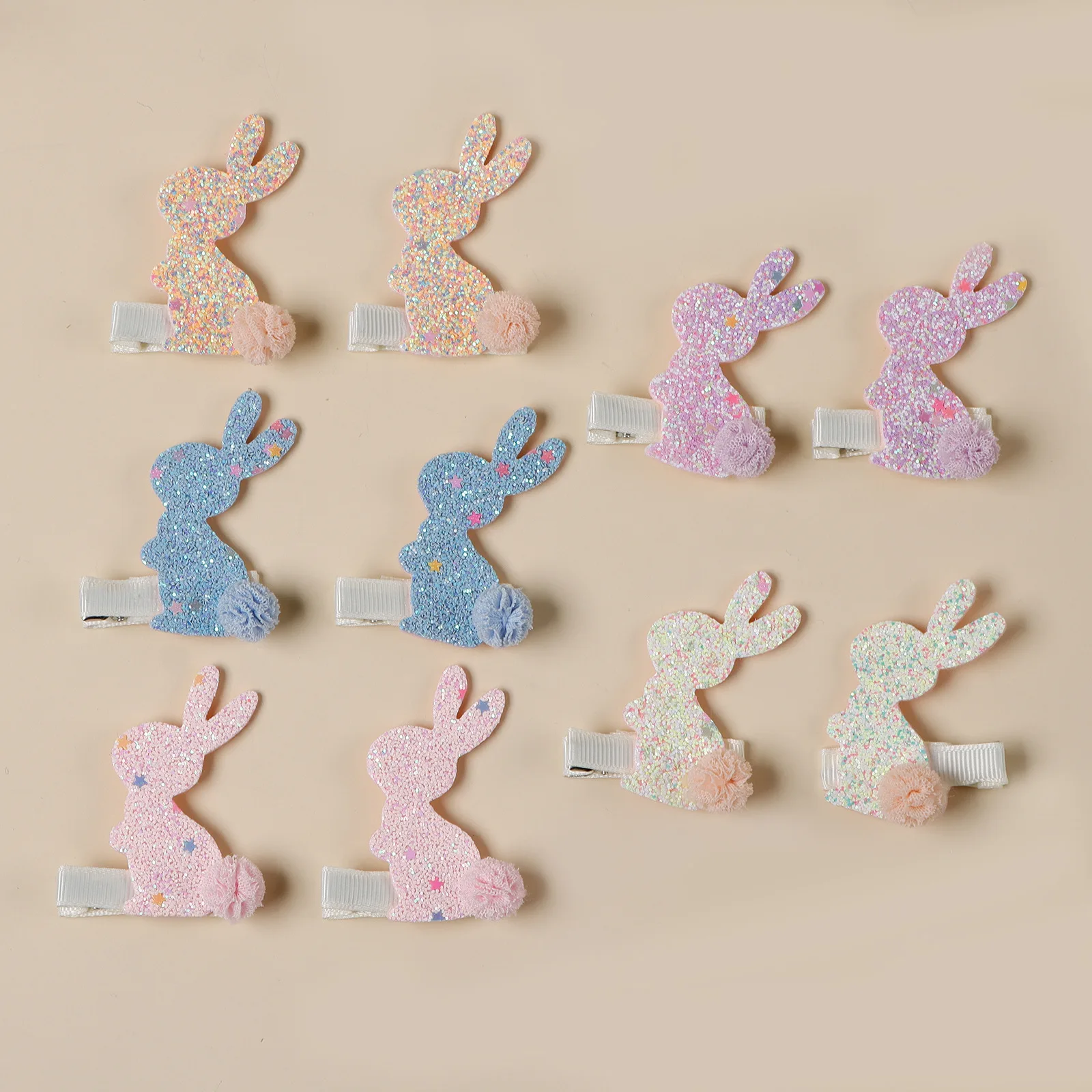 80 Pcs/Lot, Felt Fabric Glitter Bunny Bow Hair Clips For Baby Girls Hair Accessories
80 Pcs/Lot, Felt Fabric Glitter Bunny Bow Hair Clips For Baby Girls Hair Accessories