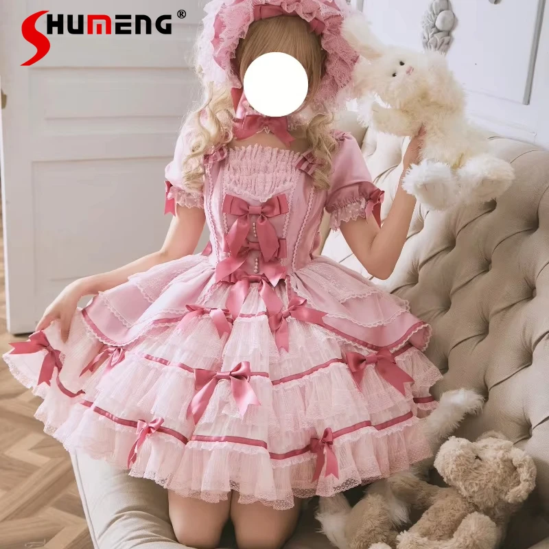 Japanese Lolita New Retro Sweet Velvet Cake Dress Japanese Y2k Temperament Short Sleeves Op Birthday Party Elegant Dresses Girls
Japanese Lolita New Retro Sweet Velvet Cake Dress Japanese Y2k Temperament Short Sleeves Op Birthday Party Elegant Dresses Girls