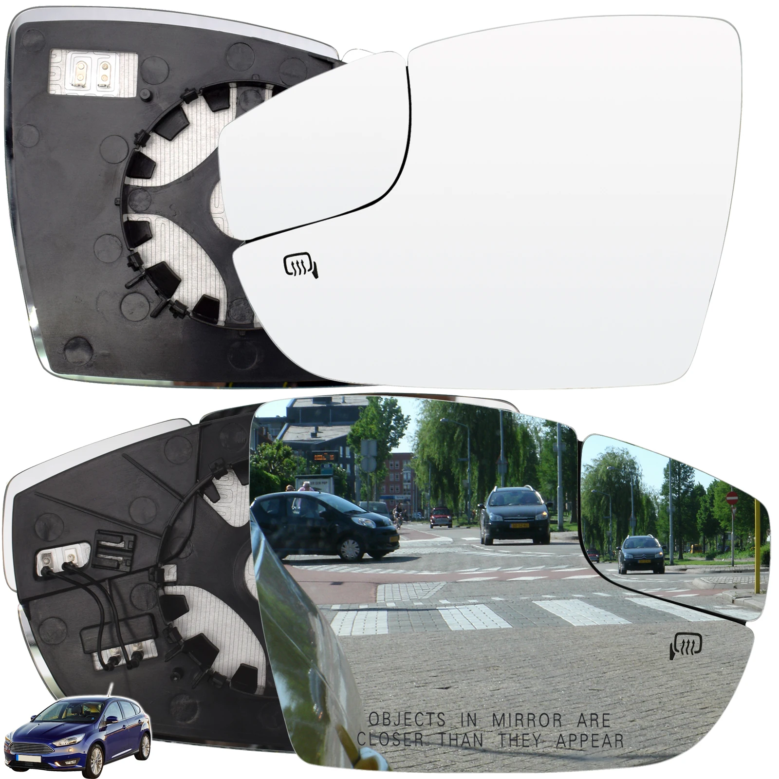 For Ford Focus 2012 - 2018 US Model Left Right Side Door Wing Mirror Glass Heated Convex Blind Spot Rear View Rearview Exterior
For Ford Focus 2012 - 2018 US Model Left Right Side Door Wing Mirror Glass Heated Convex Blind Spot Rear View Rearview Exterior
