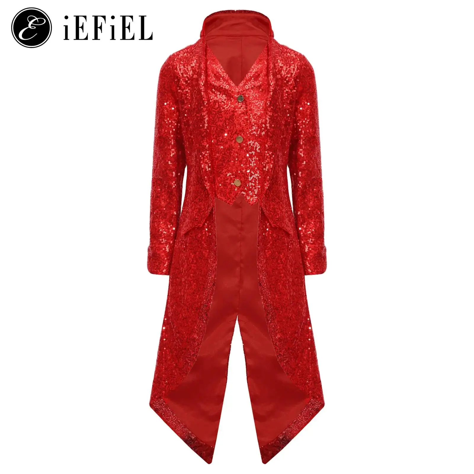 Boys Medieval Prince Costume Full Sequins Long Sleeve Waistcoat Long Tailcoat Renaissance Steampunk Vampire Cosplay Dress-up
Boys Medieval Prince Costume Full Sequins Long Sleeve Waistcoat Long Tailcoat Renaissance Steampunk Vampire Cosplay Dress-up