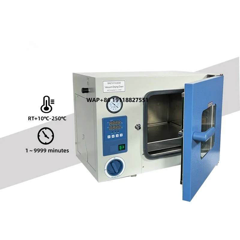 SKZ1015-6020 250℃ 25L Stainless Steel Vacuum Dry Oven Working Size 300*300*275mm
SKZ1015-6020 250℃ 25L Stainless Steel Vacuum Dry Oven Working Size 300*300*275mm