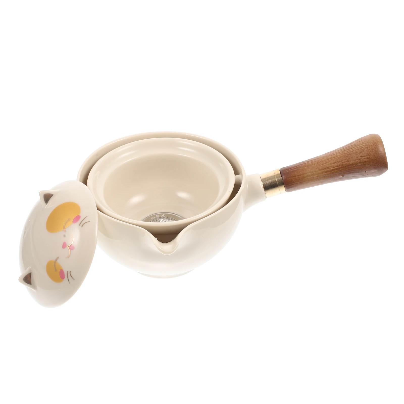 Ceramic Teapot Single Kettle Side Handle Design Rotating Tea Pot Heat Resistant Teaware Loose Leaf Brewing Tool Home Kitchen
Ceramic Teapot Single Kettle Side Handle Design Rotating Tea Pot Heat Resistant Teaware Loose Leaf Brewing Tool Home Kitchen