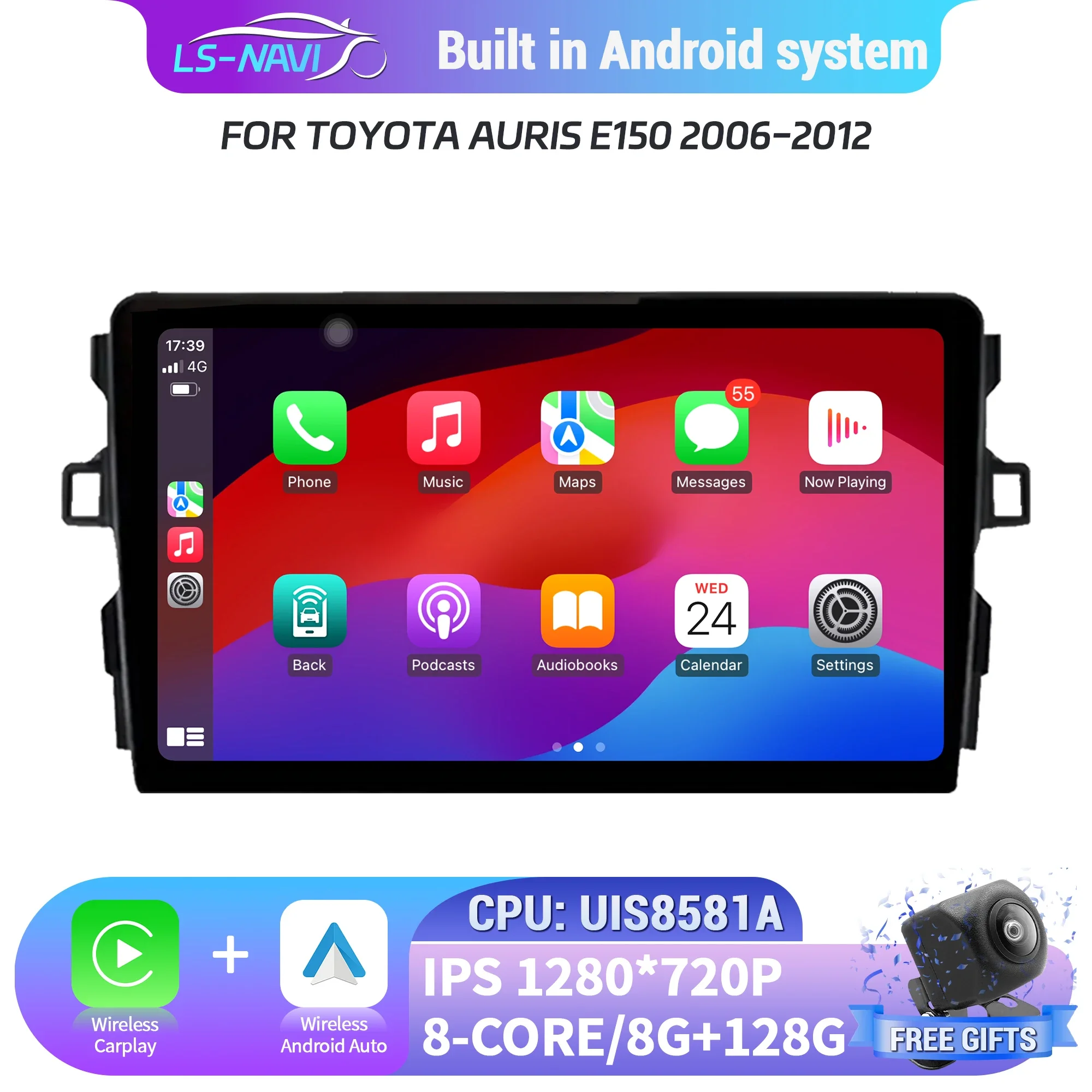Android 14 Car Radio Multimedia 4G GPS Navigation For Toyota Auris E150 2006-2012 with Wireless Bluetooth Carplay Touch Screen
Android 14 Car Radio Multimedia 4G GPS Navigation For Toyota Auris E150 2006-2012 with Wireless Bluetooth Carplay Touch Screen
