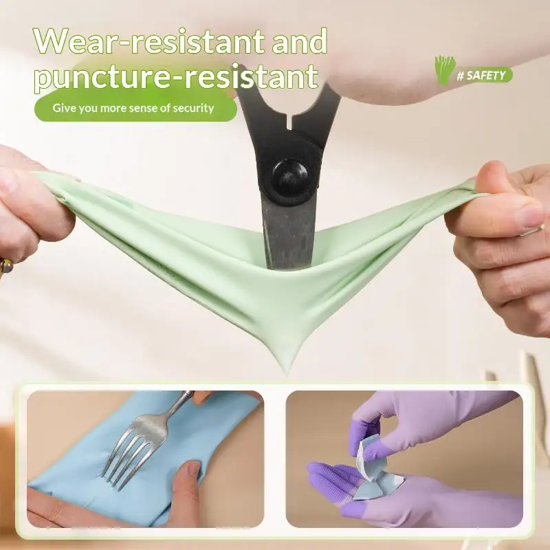 Silicone Dishwashing Cleaning Gloves Kitchen Supplies Anti Slip Convenient Long Dishwashing Gloves Reusable Durable Household
Silicone Dishwashing Cleaning Gloves Kitchen Supplies Anti Slip Convenient Long Dishwashing Gloves Reusable Durable Household