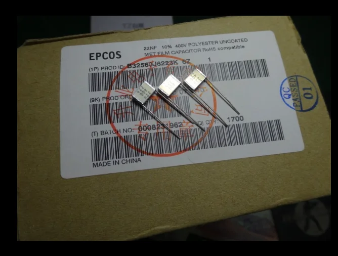 1pcs EPCOSS Coupling non-inductive capacitance 1uf 2.2uf 3.3UF 4.7UF 6.8UF 10UF
1pcs EPCOSS Coupling non-inductive capacitance 1uf 2.2uf 3.3UF 4.7UF 6.8UF 10UF