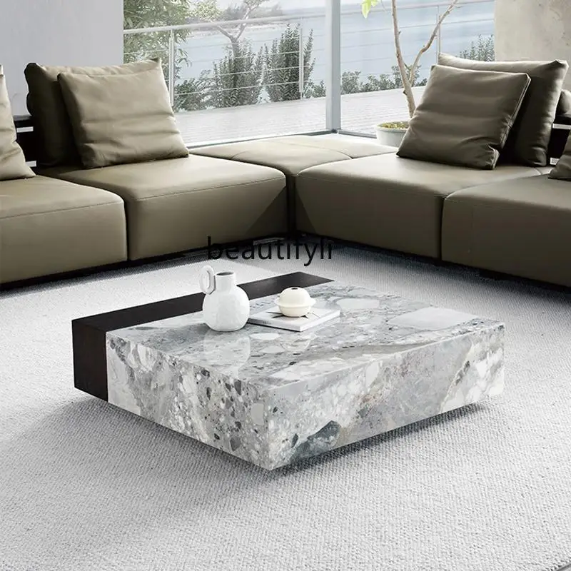 Italian minimalist natural marble coffee table light luxury high-end living room home tea table tea table small apartment
Italian minimalist natural marble coffee table light luxury high-end living room home tea table tea table small apartment