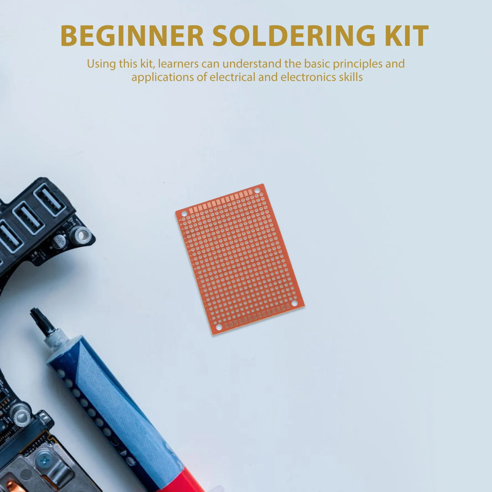 1Set Soldering Practice Kit for Adults Welding Training Kit Electronics Skills Teaching Variety Components Soldering Board
1Set Soldering Practice Kit for Adults Welding Training Kit Electronics Skills Teaching Variety Components Soldering Board