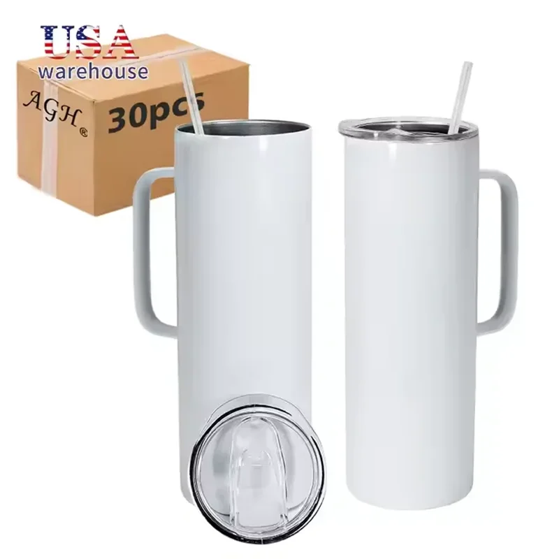 30pcs Pack 20oz Double Wall Stainless Steel Insulated Straight Skinny Sublimation Blank Tumbler With Handle Hu
30pcs Pack 20oz Double Wall Stainless Steel Insulated Straight Skinny Sublimation Blank Tumbler With Handle Hu