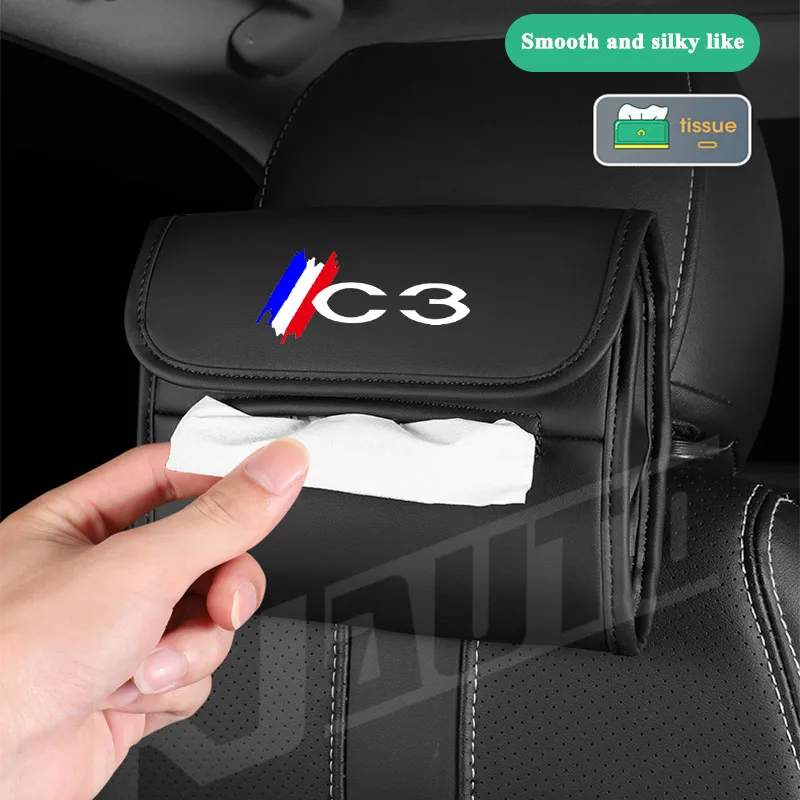 1Pcs Car Tissue Holder Backrest Hanging Car Towel Paper Storage Bag Leather Soft Durable Car Tissue Box For Citroen C3
1Pcs Car Tissue Holder Backrest Hanging Car Towel Paper Storage Bag Leather Soft Durable Car Tissue Box For Citroen C3