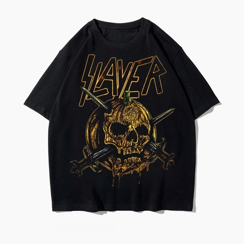 Футболка Rock Heavy Metal Band, мужская летняя модная уличная трендовая хлопковая удобная свободная мужская и женская одежда с короткими рукавами
Футболка Rock Heavy Metal Band, мужская летняя модная уличная трендовая хлопковая удобная свободная мужская и женская одежда с короткими рукавами