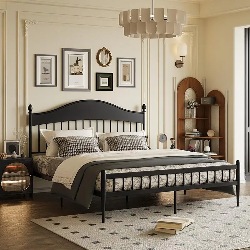 Design Queen Iron Bed Metal Black House Rustic Children Double Bedroom Bed Frame King Size Twin Cama De Casal Bedroom Furniture
Design Queen Iron Bed Metal Black House Rustic Children Double Bedroom Bed Frame King Size Twin Cama De Casal Bedroom Furniture