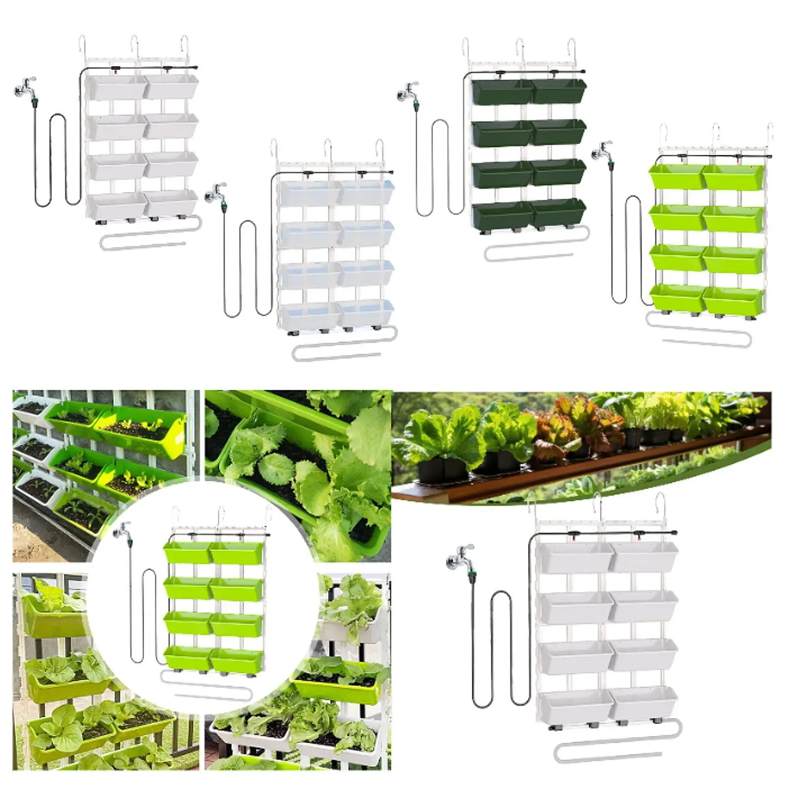 Vertical Garden Wall Planter 4 Tier Wall Planter for Herbs Garden Vegetables
Vertical Garden Wall Planter 4 Tier Wall Planter for Herbs Garden Vegetables