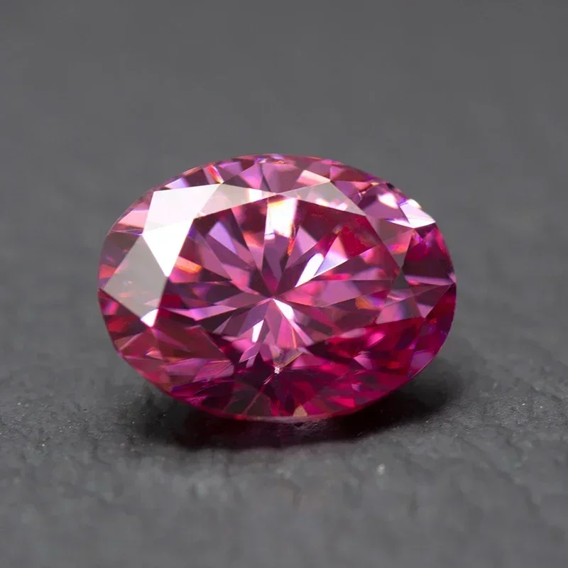 Moissanite Colored Stone Pink Color Oval Cut with GRA Report Lab Grown Gemstone for diy Jewelry Making Materials
Moissanite Colored Stone Pink Color Oval Cut with GRA Report Lab Grown Gemstone for diy Jewelry Making Materials