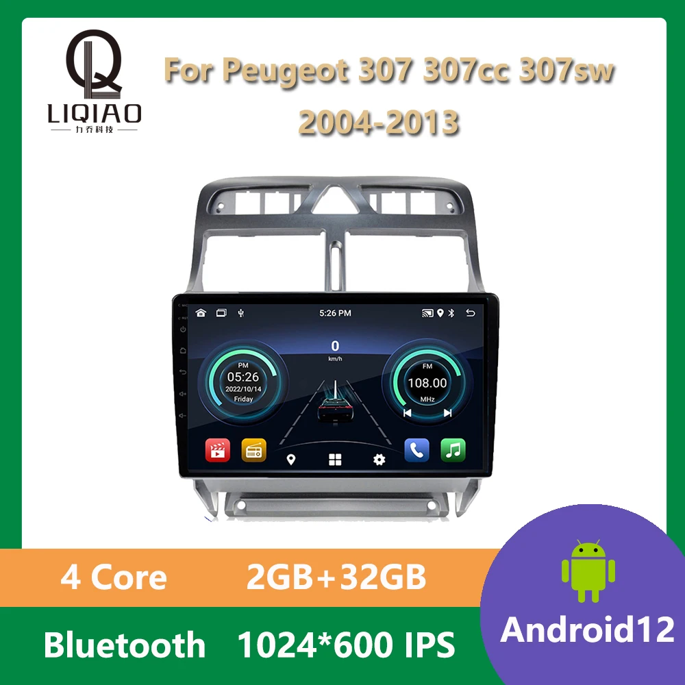 2+32GB Car Radio For Peugeot 307 307CC 307SW 2004 - 2013 Android Multimedia Video Player Auto GPS Wifi DVD Navigation Bluetooth
2+32GB Car Radio For Peugeot 307 307CC 307SW 2004 - 2013 Android Multimedia Video Player Auto GPS Wifi DVD Navigation Bluetooth