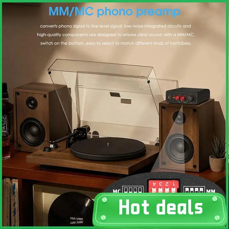 Mini MM/MC Phono Stage RIAA Preamp For LP Vinyl Turntables / Record Players With 3.5Mm Headphone Out
Mini MM/MC Phono Stage RIAA Preamp For LP Vinyl Turntables / Record Players With 3.5Mm Headphone Out