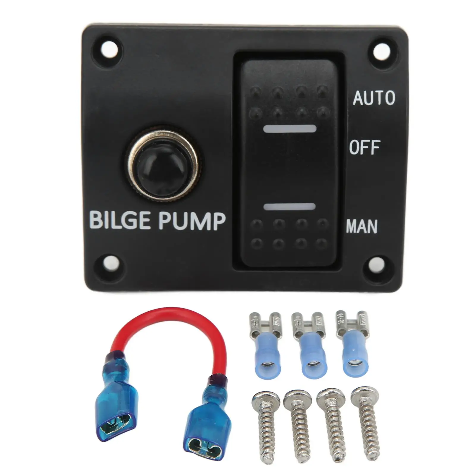 Bilge Pump Rocker Switch 3 Way Bilge Pump Switch 15A Circuit Breaker Overload Protection Easy Installation for yacht Accessory
Bilge Pump Rocker Switch 3 Way Bilge Pump Switch 15A Circuit Breaker Overload Protection Easy Installation for yacht Accessory
