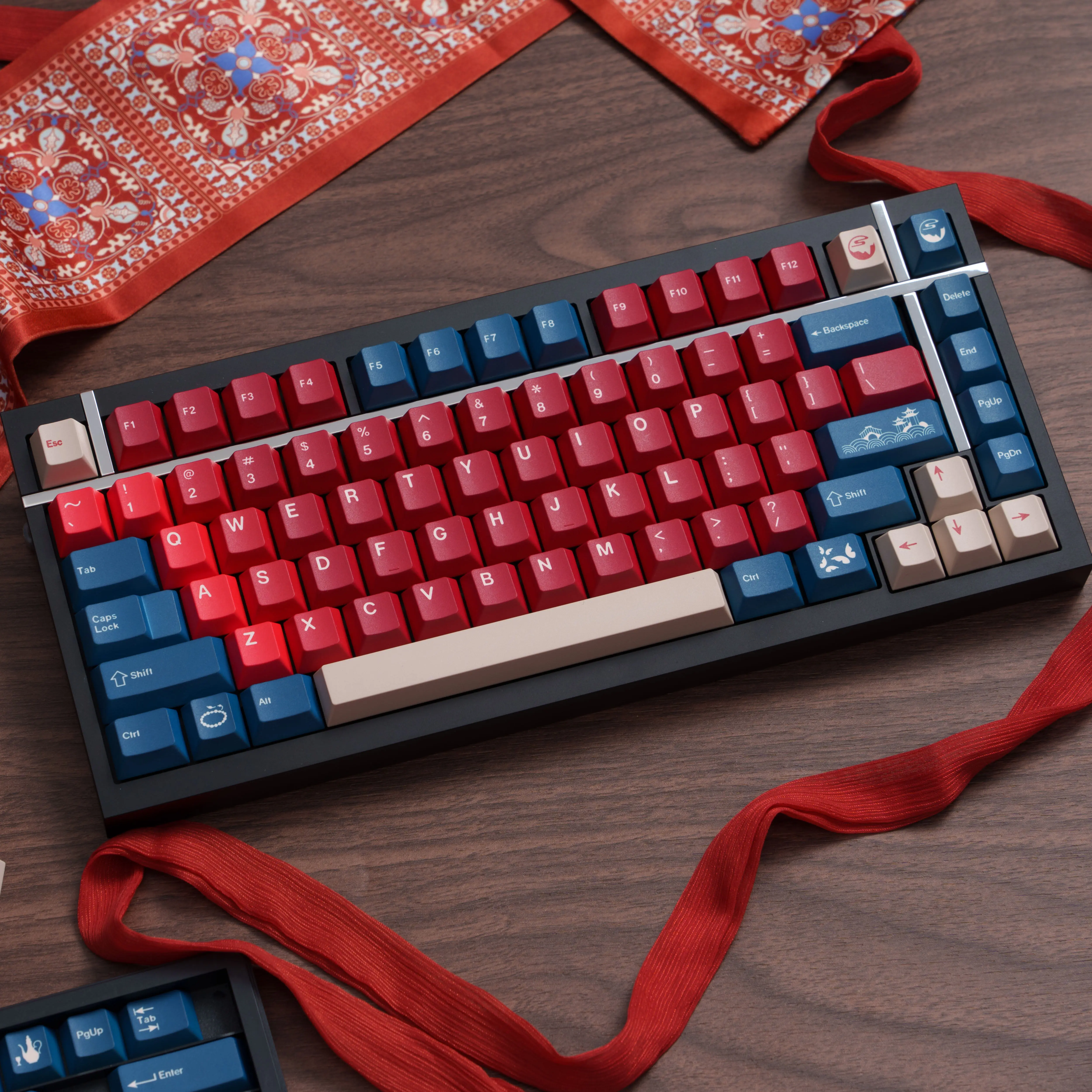 Red bean theme PBT original highly mechanical keyboard keycap five-sided sublimation customized full set
Red bean theme PBT original highly mechanical keyboard keycap five-sided sublimation customized full set