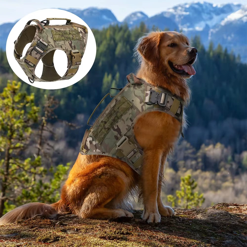 Tactical Dog Harness for Medium and Large Dogs Harness for Training Hunting Walking No Pull Military Dog Harness with Handle
Tactical Dog Harness for Medium and Large Dogs Harness for Training Hunting Walking No Pull Military Dog Harness with Handle